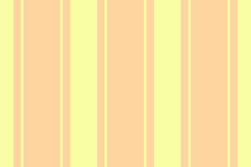 Fototapeta premium Youth textile vector background, canvas pattern fabric vertical. Back texture stripe seamless lines in lime and orange colors.