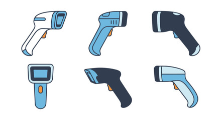 Handheld Scanner minimal smooth color