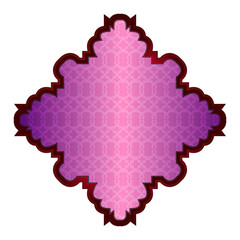 luxury pink arabic islamic text box title frame border