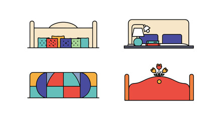 Headboard Decor Line soft clean color