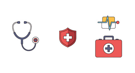 Healthcare banner creative soft tone vector