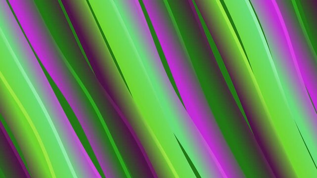 Vibrant Green and Purple Diagonal Stripes Background