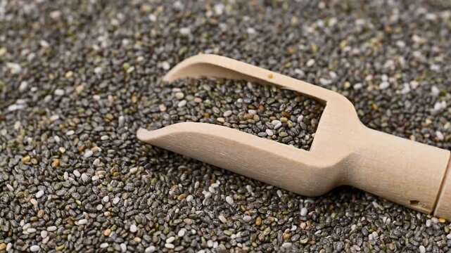  video of chia seeds in the background