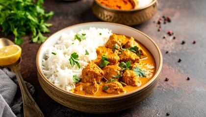 Indien &ndash; Butter Chicken mit Basmatireis