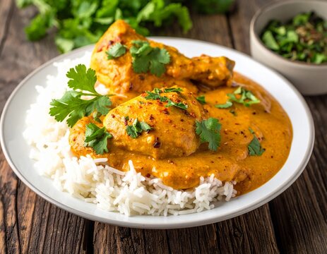 Indien &ndash; Butter Chicken mit Basmatireis