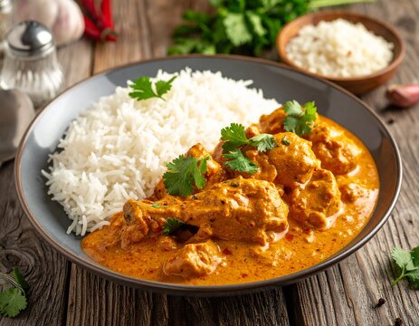 Indien &ndash; Butter Chicken mit Basmatireis
