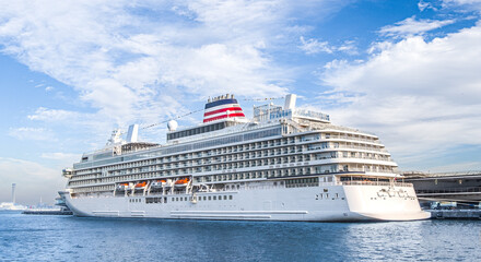 cruise ship in the port