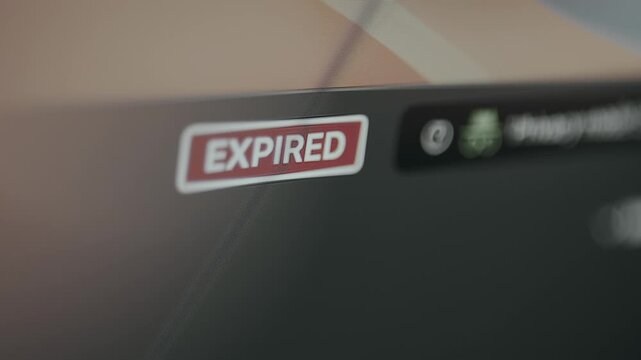 Status Expired, no longer valid