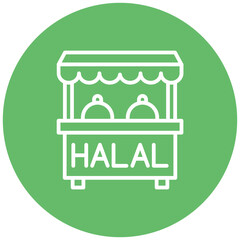 Obraz premium Halal Icon