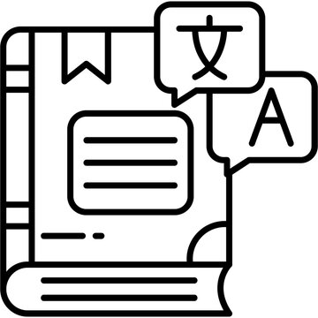 Dictionary Outline Icon