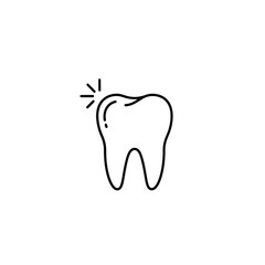 Obraz premium Sparkling Tooth Icon