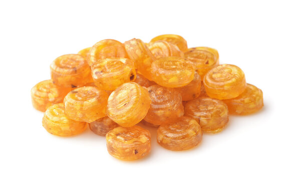 Pile of organic sugar free cough drops