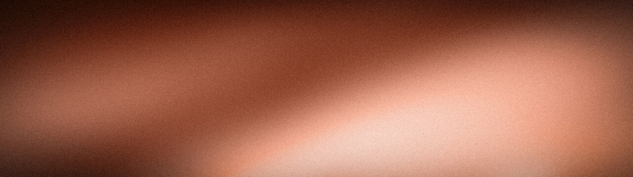 Elegant copper and bronze grainy gradient background with metallic shine and warm tones