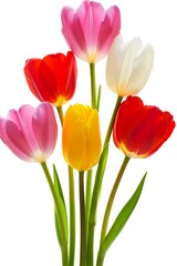 Naklejka premium The Radiant Bloom: A Vibrant Symphony of Spring’s Elegant Petals