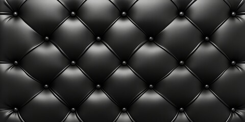 Fototapeta premium Elegant and Luxurious Quilted Glossy Genuine Leather Upholstery Sofa Chair with Classic Decor