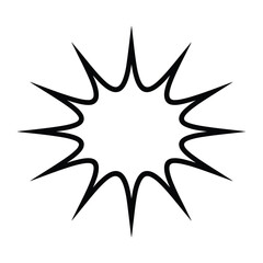 Bursting with Creativity: A striking black burst, ready to ignite your visual storytelling with impact and energy. A dynamic emblem, embodying the essence of creation. © Rokaiya