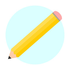 Żółty ołówek w kole © PaulinaGrush