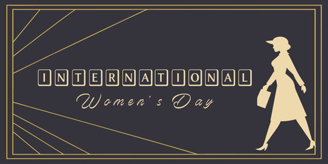 Premium Women’s Day vector background featuring elegant typography and decorative elements. Suitable for invitation card, branding and celebration poster. © yossi
