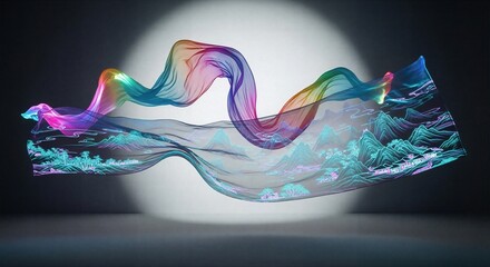 Flowing Ribbon Design Artwork