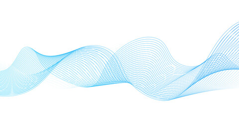 Abstract blue line wave background. Technology abstract lines on white background. Undulate Grey Wave Swirl, ite b curve lines with blend effect © Firoj