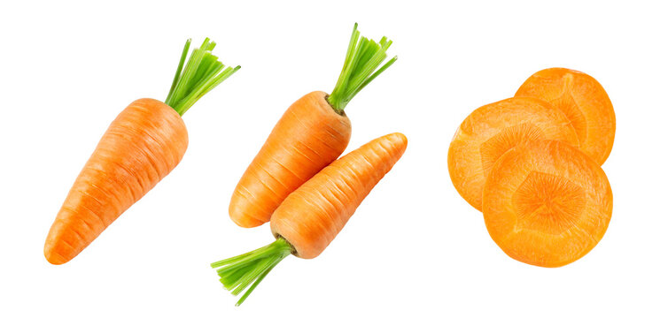 Carrot isolated on transparent background. PNG format	
