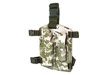 Naklejka premium Tactical Pixel Camo Leg Holster