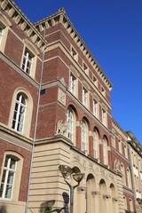 Fototapeta premium Duisburg city in Germany. District Court building (German: Landgericht and Amtsgericht).