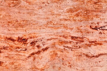 Travertine texture background. Red travertine limestone natural stone surface backdrop.