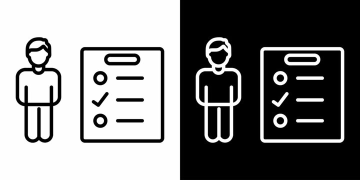 Accountability White Icon Set Design