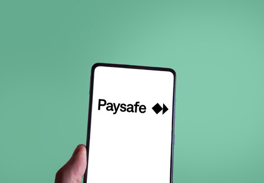 Paysafe logo on a smartphone screen. Link&ouml;ping, &Ouml;sterg&ouml;tland, Sweden 03-02-2026.