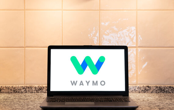 Waymo logo on a laptop screen. Link&ouml;ping, &Ouml;sterg&ouml;tland, Sweden. 03-02-2026.
