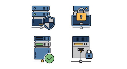 Secure Server Line modern color mix