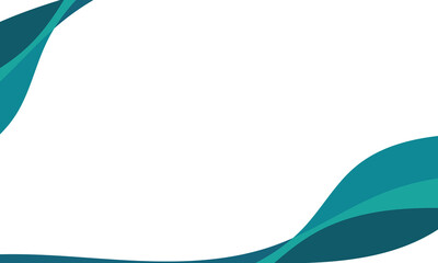 Abstract Teal Wave Background with Modern Technology Concept