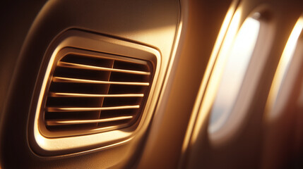 The vents on the plane are open