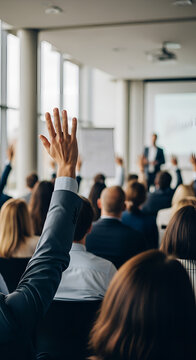 Audience participation in business conference