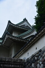 お城の櫓と石垣