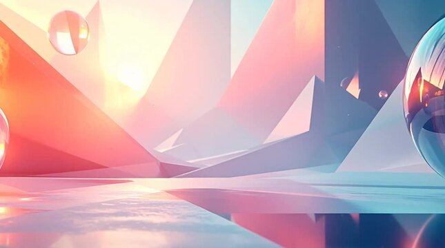 Glass Spheres in Abstract Geometric Space.