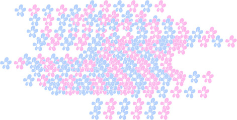 Lovely Colorful Flowers Elements Decoration