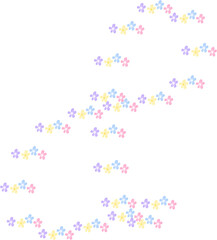 Lovely Colorful Flowers Elements Decoration