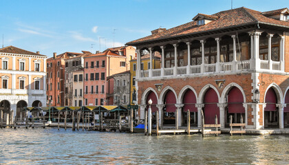 Italy. Venice. Grand Canal. Pescheria Fish Market