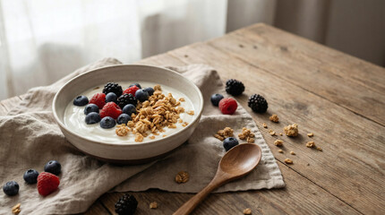 Healthy minimal food composition on pastel background