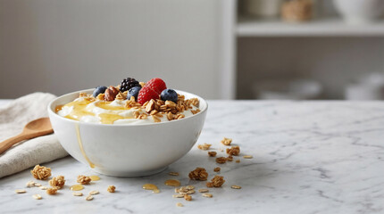 Healthy minimal food composition on pastel background