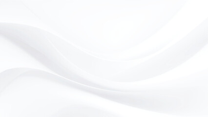 Soft white waves on a plain white surface for backgrounds and designs