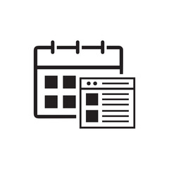 content schedule icon , event icon
