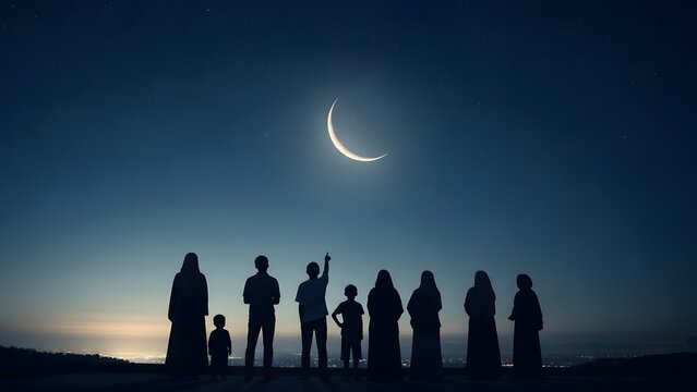 Eid mubarak family moon sighting