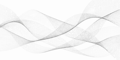 Abstract Waveform: A mesmerizing display of flowing lines, creating a sense of movement and dynamic energy against a clean backdrop, perfect for conveying a modern, technological aesthetic. © LumenCraft