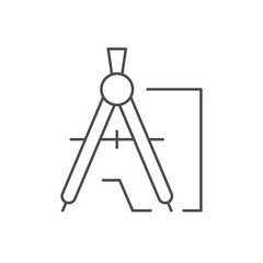 Drawing process line outline icon
