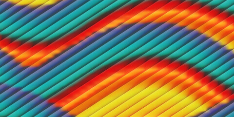 Colorful abstract gradient background with ripple effect, creating visually striking design © Muis