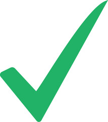 Green checkmark icon on white background © MORSHEDA