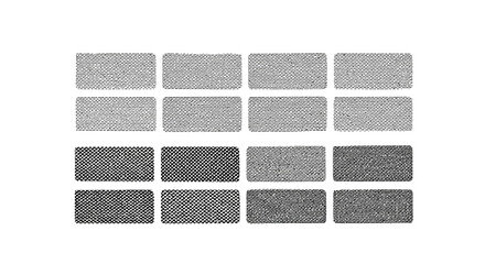 Abstract Textured Rectangles, Mosaic Pattern, Grayscale, Digital Art